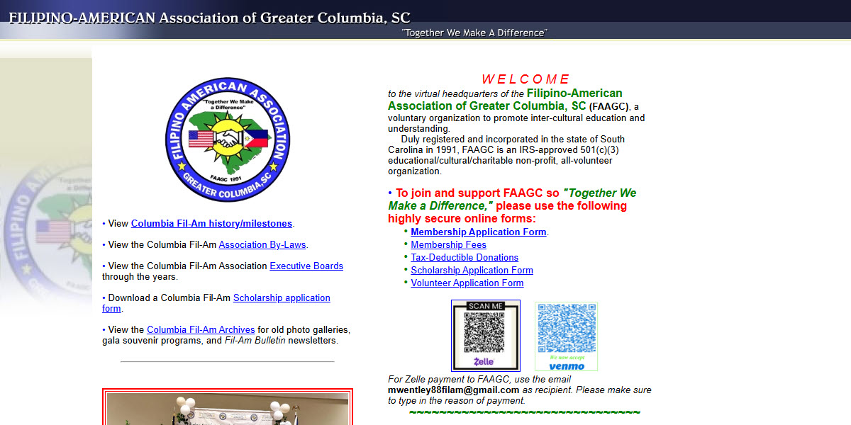 Filipino-American Association of Greater Columbia, SC -  industry in Columbia SC