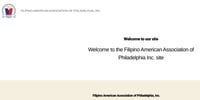 Filipino American Association of Philadelphia, Inc. -  industry in Philadelphia PA