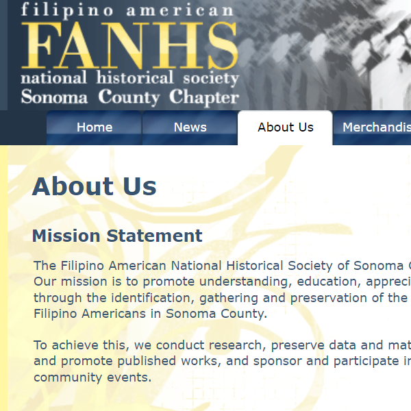 Filipino American National Historical Society Sonoma County Chapter - Filipino category in Sonoma CA
