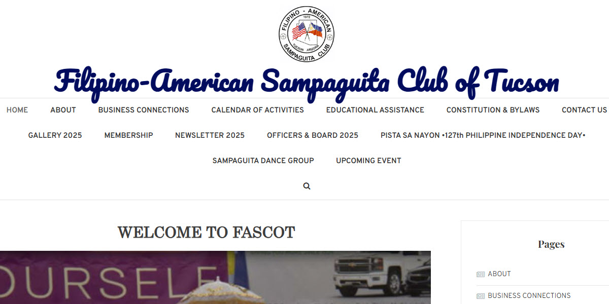 Filipino-American Sampaguita Club of Tucson -  industry in Tucson AZ