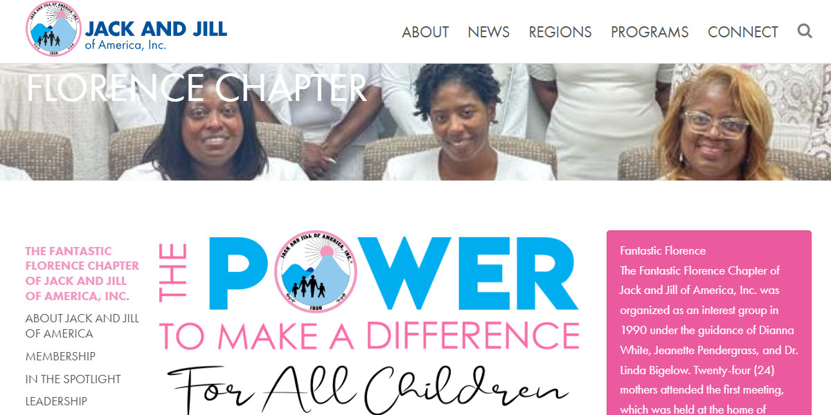 Florence Chapter of Jack and Jill of America, Inc. -  industry in Florence SC