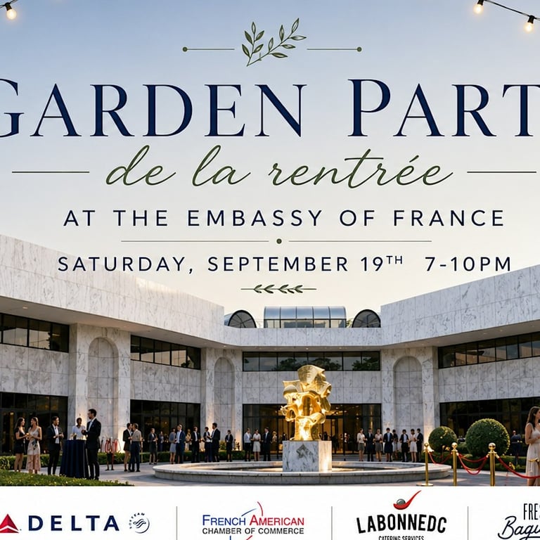 Garden Party de la Rentree at the Embassy of France