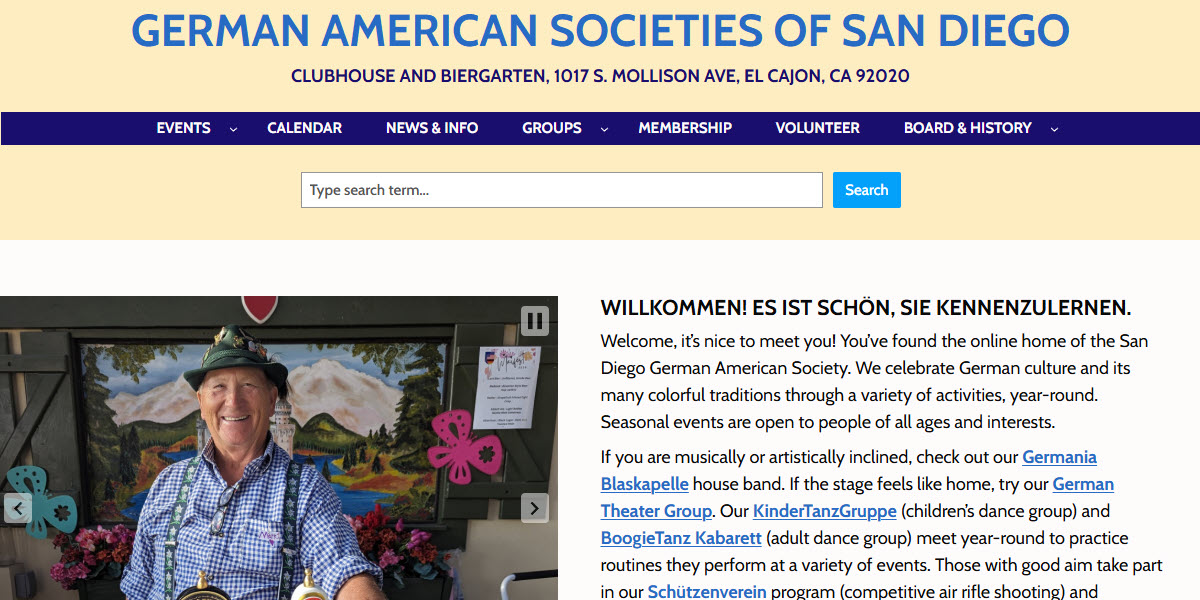 German American Societies of San Diego -  industry in El Cajon CA