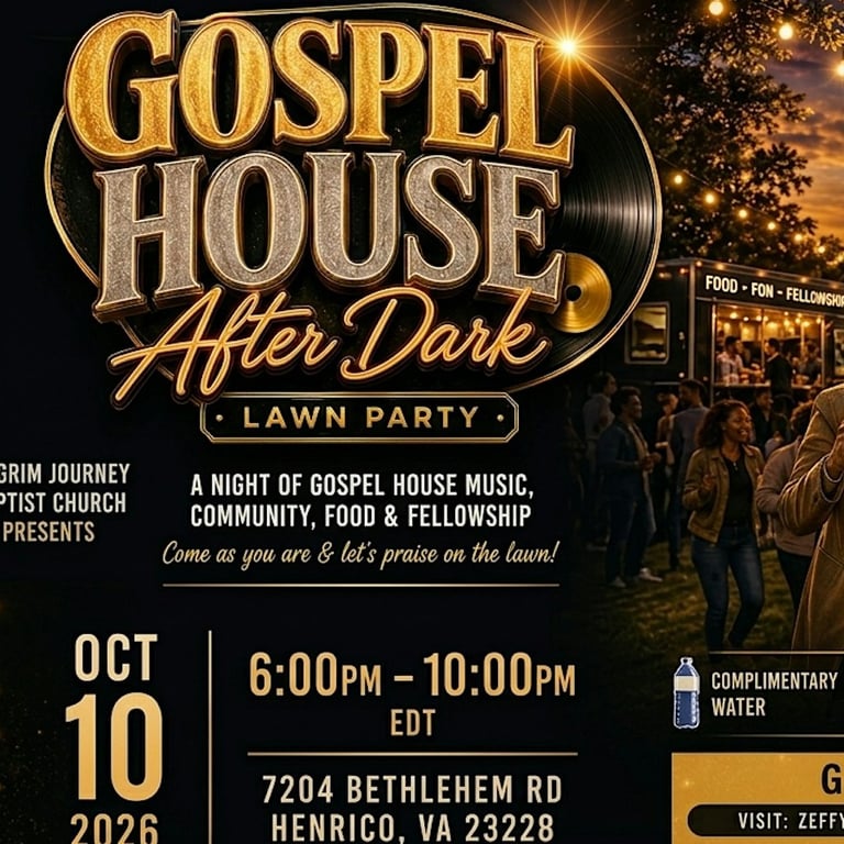 Gospel House Music After Dark Lawn Party