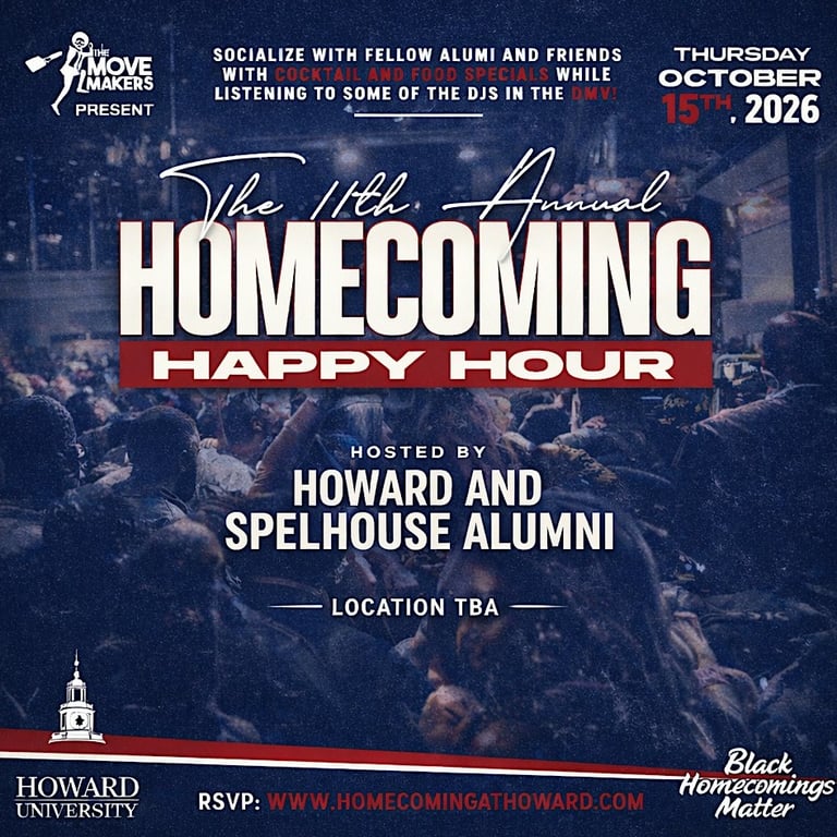 HU vs. SpelHouse Welcome Happy Hour + Party [Howard Homecoming]