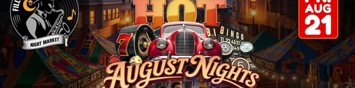Hot August Nights- Fillmore. Carshow, Blues, Bingo & Casino! RSVP for FREE! -  industry in San Francisco CA