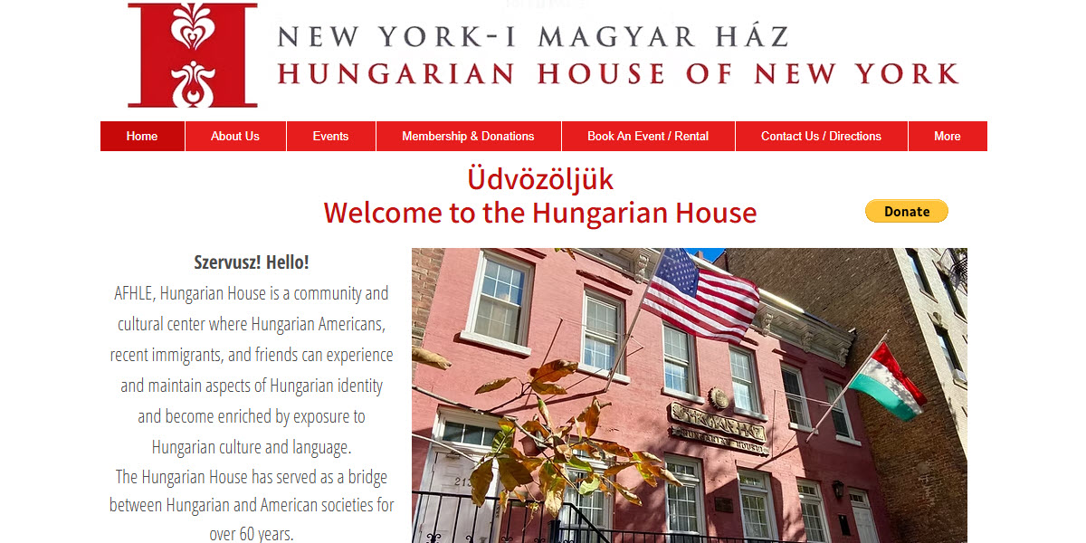 Hungarian House of New York -  industry in New York NY