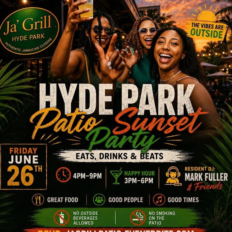 Hyde Park Patio Sunset Party