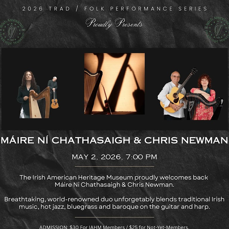 IAHM 2026 Trad/Folk Performance Series: Chris Newman & Máire Ní Chathasaigh