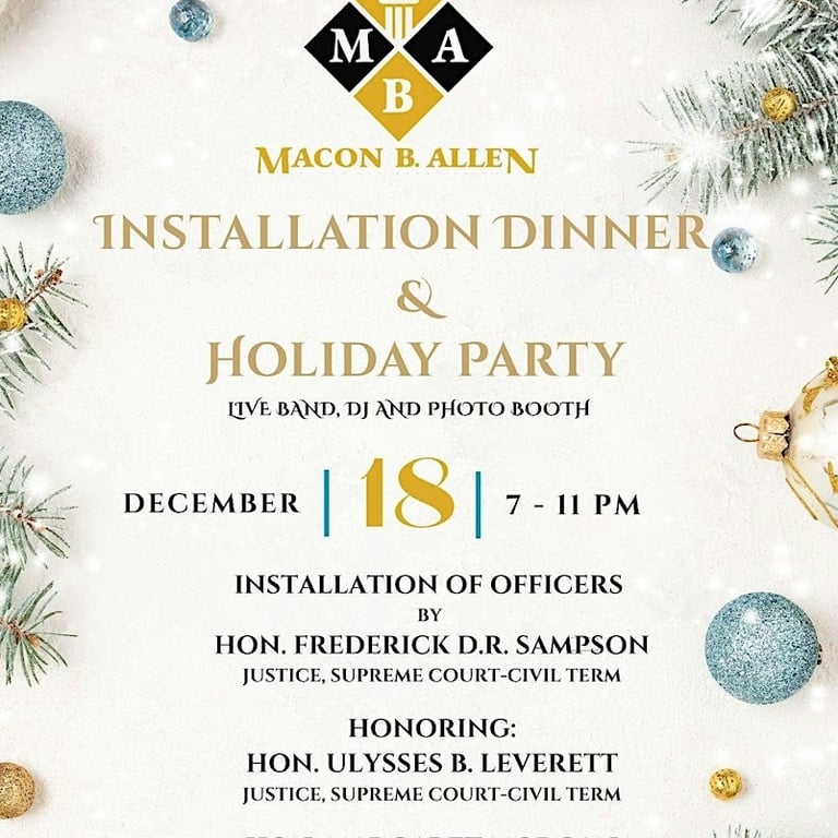 Installation Dinner & Holiday Party