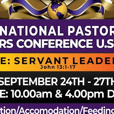 International Pastors And Leaders Conference U.S.A, 2026.