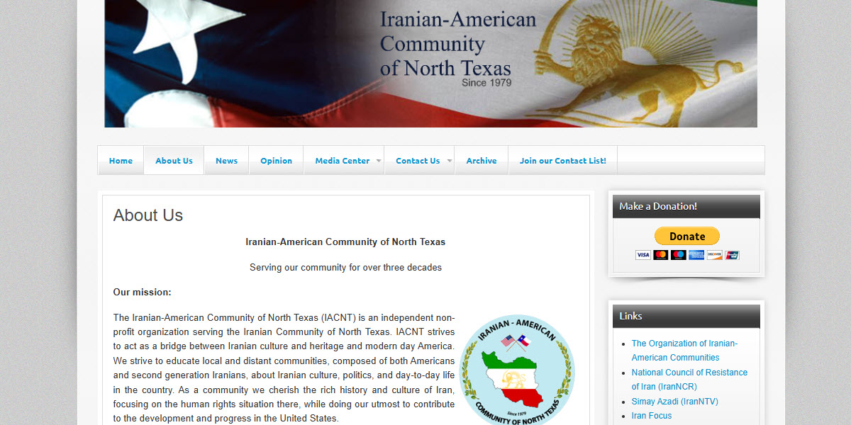 Iranian-American Community of North Texas -  industry in Carrollton TX
