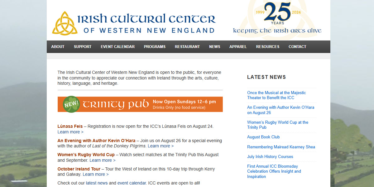 Irish Cultural Center of Western New England -  industry in West Springfield MA