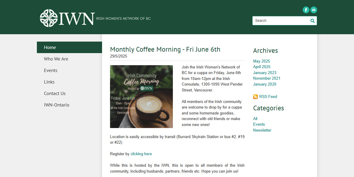 Irish Women's Network of British Columbia -  industry in Vancouver BC