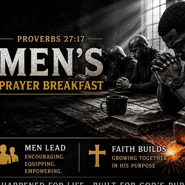 Iron Sharpens Iron! Men Of Faith Gathering