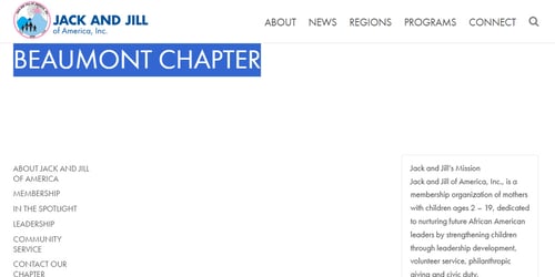 Jack and Jill of America, Inc Beaumont, TX Chapter -  industry in Beaumont TX