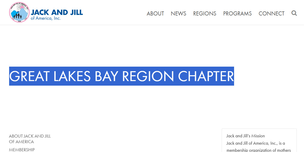 Jack and Jill of America, Inc., Great Lakes Bay Region Chapter -  industry in Midland MI