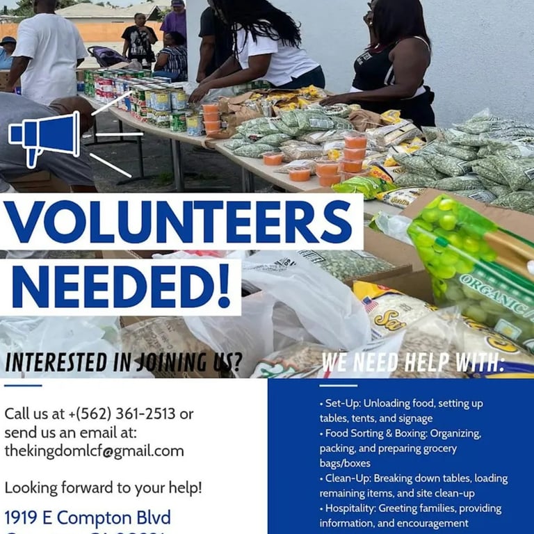 Kingdom Life Christian Fellowship Volunteer Program