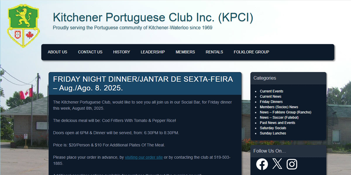 Kitchener Portuguese Club Inc. -  industry in Kitchener ON