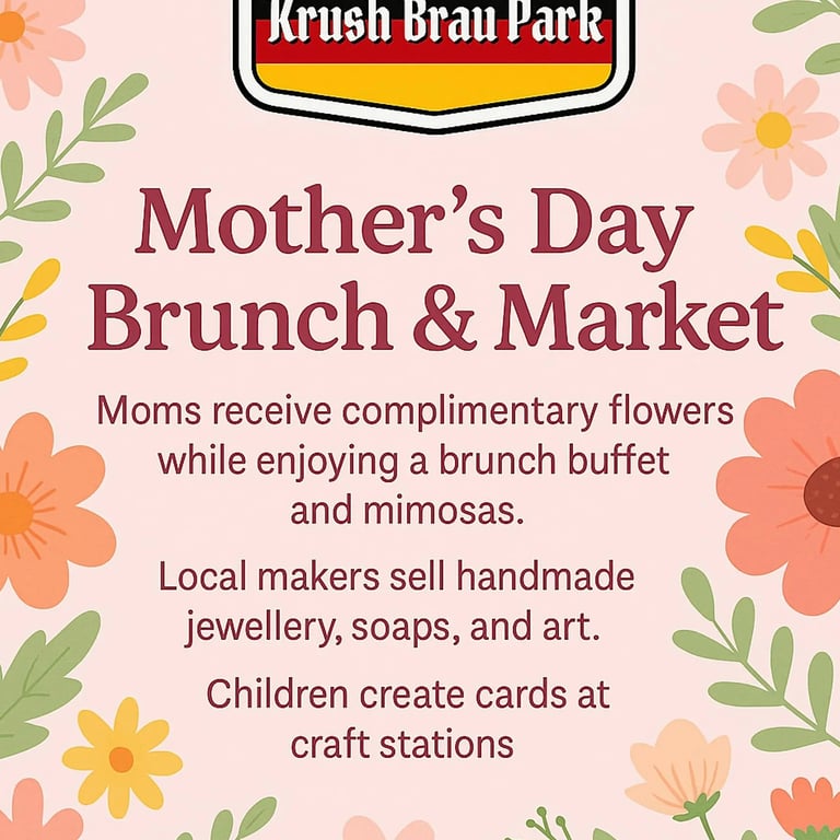 Krush Brau Park Mother’s Day Brunch & Moms Market