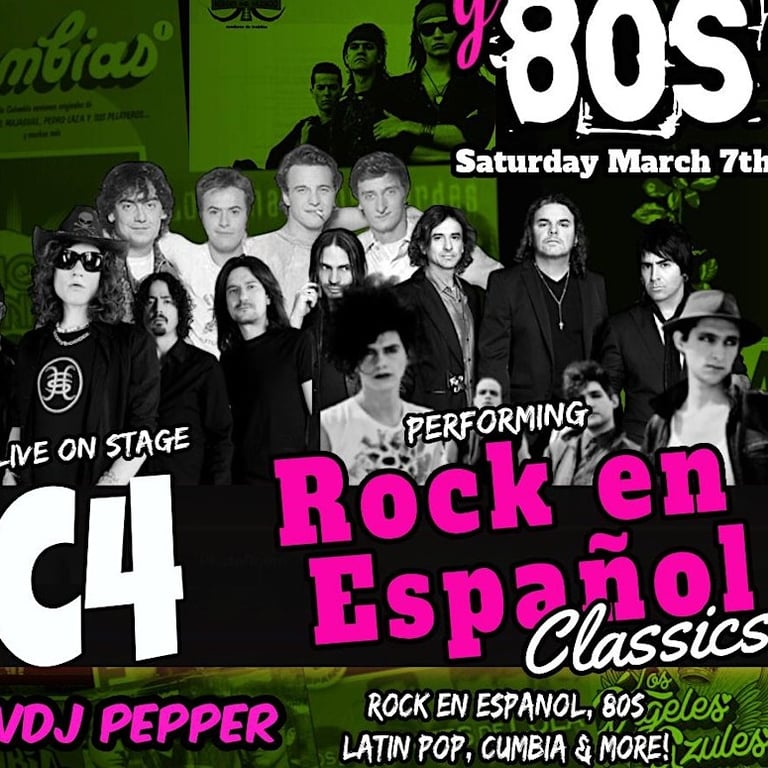 Live Rock en Español Classics @ The Hideaway Riverside!