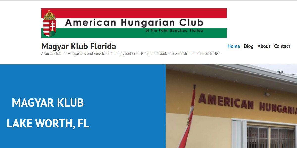 Magyar Klub Florida - American Hungarian Club of the Palm Beaches, Florida -  industry in Lake Worth FL