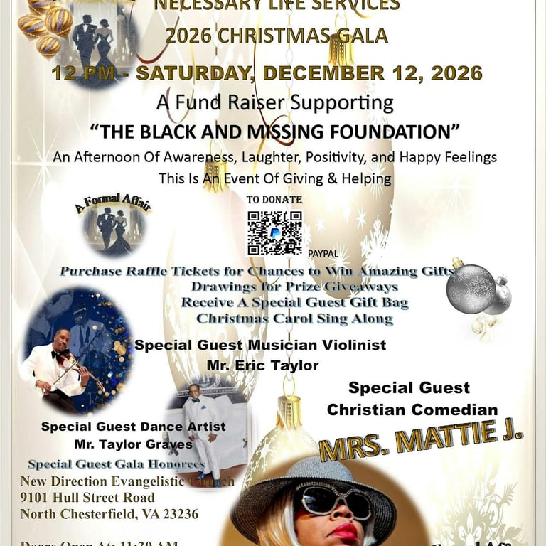 NLS Christmas Gala Fund Raiser Supporting "The Black & Missing Foundation"
