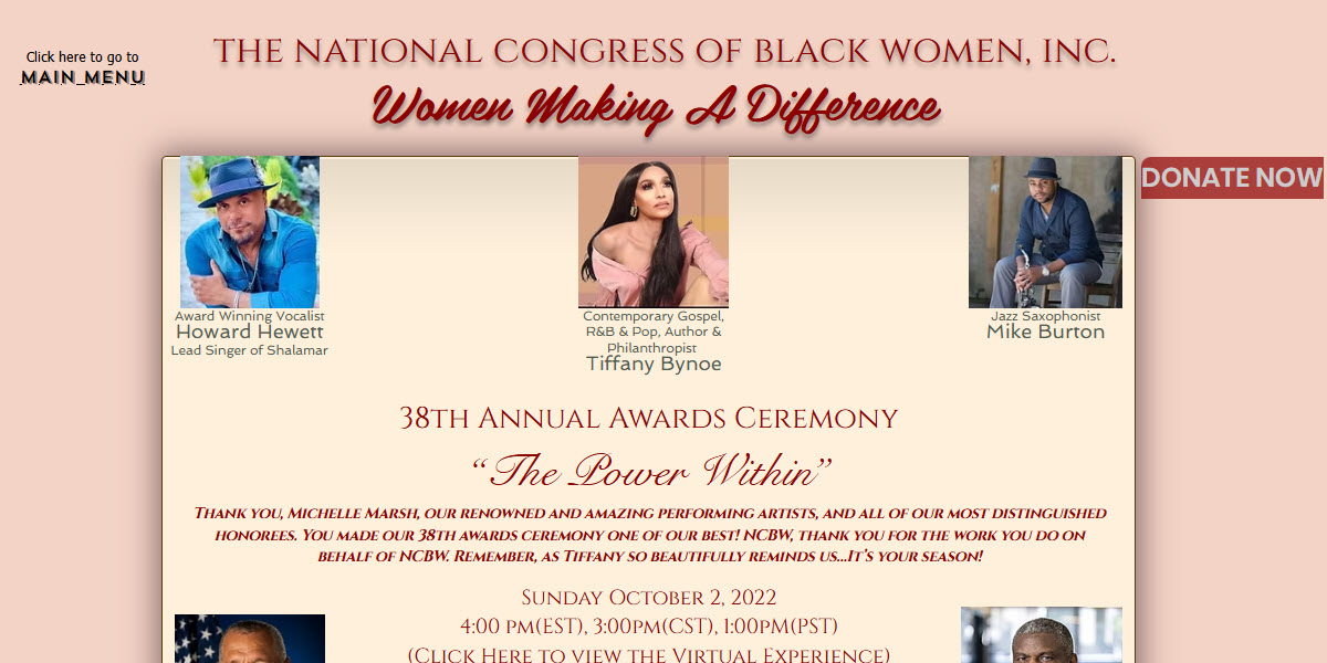 National Congress of Black Women -  industry in Washington DC