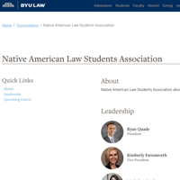 Native American Law Students Association at BYU Law