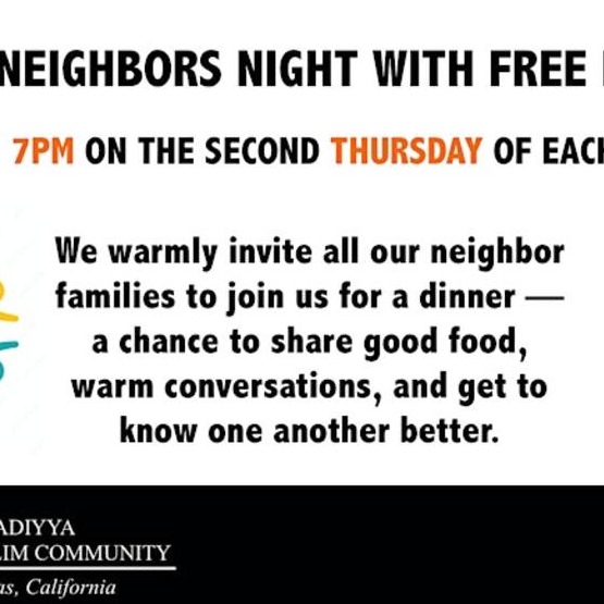 Neighbors Night With Free Dinner