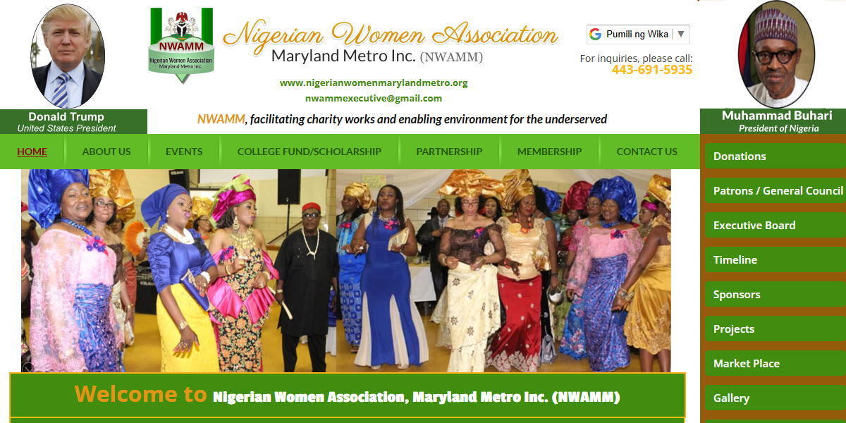 Nigerian Women Association Maryland Metro Inc. -  industry in Baltimore MD