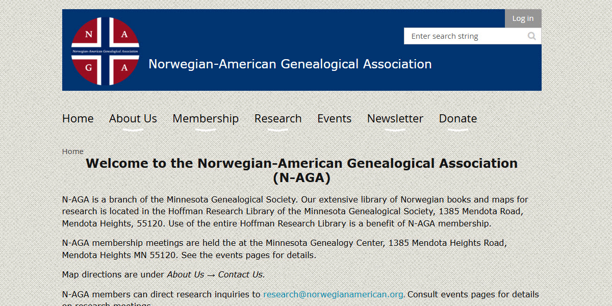 Norwegian-American Genealogical Association -  industry in Mendota Heights MN