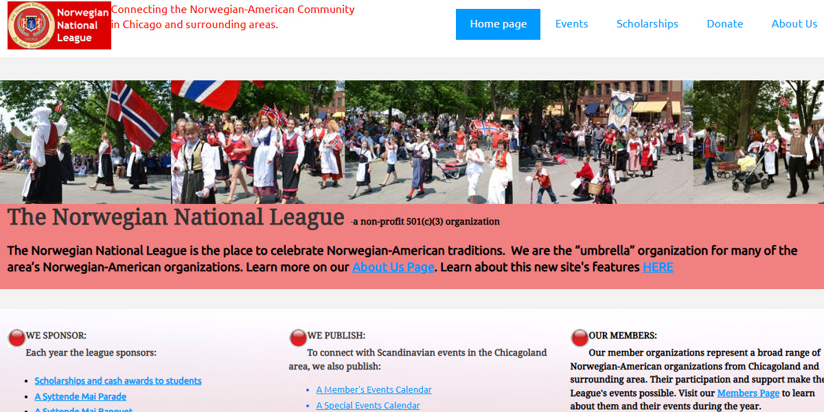 Norwegian National League of Chicago -  industry in Park Ridge IL