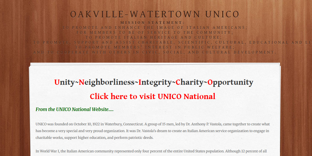 Oakville-Watertown Unico -  industry in Watertown CT