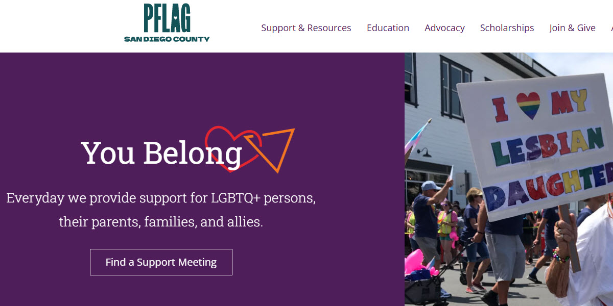 PFLAG San Diego County -  industry in San Diego CA