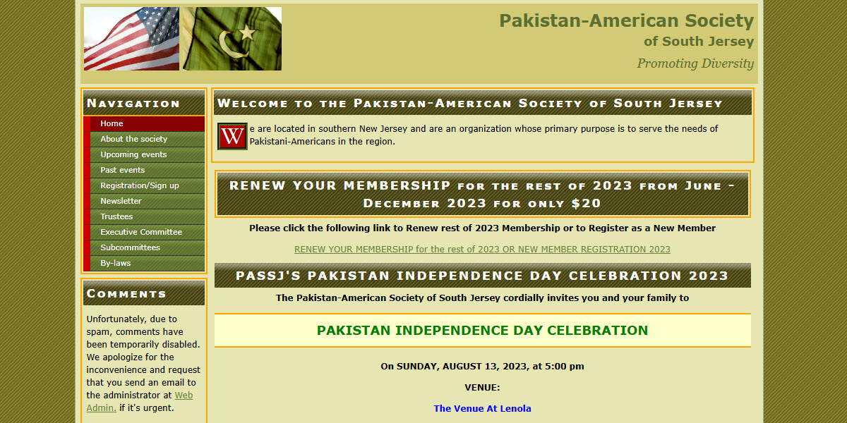Pakistan-American Society of South Jersey -  industry in Voorhees NJ