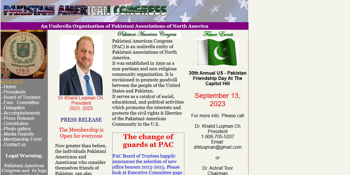 Pakistani American Congress -  industry in Paramus NJ
