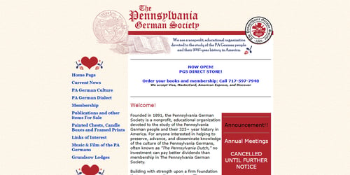 Pennsylvania German Society -  industry in Marion PA