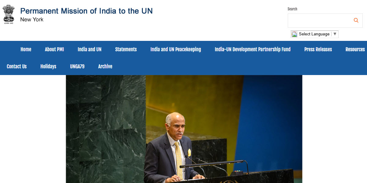 Permanent Mission of India to the UN New York -  industry in  