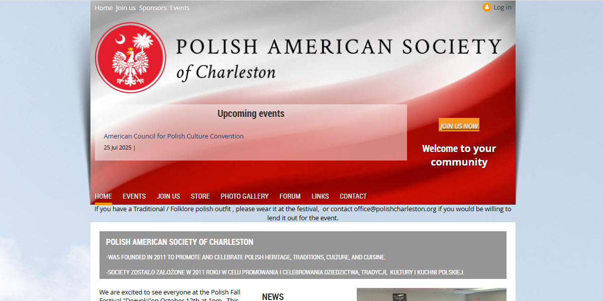 Polish American Society of Charleston -  industry in Charleston SC