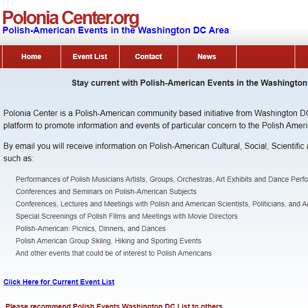 Polonia Center - Polish category in Washington DC