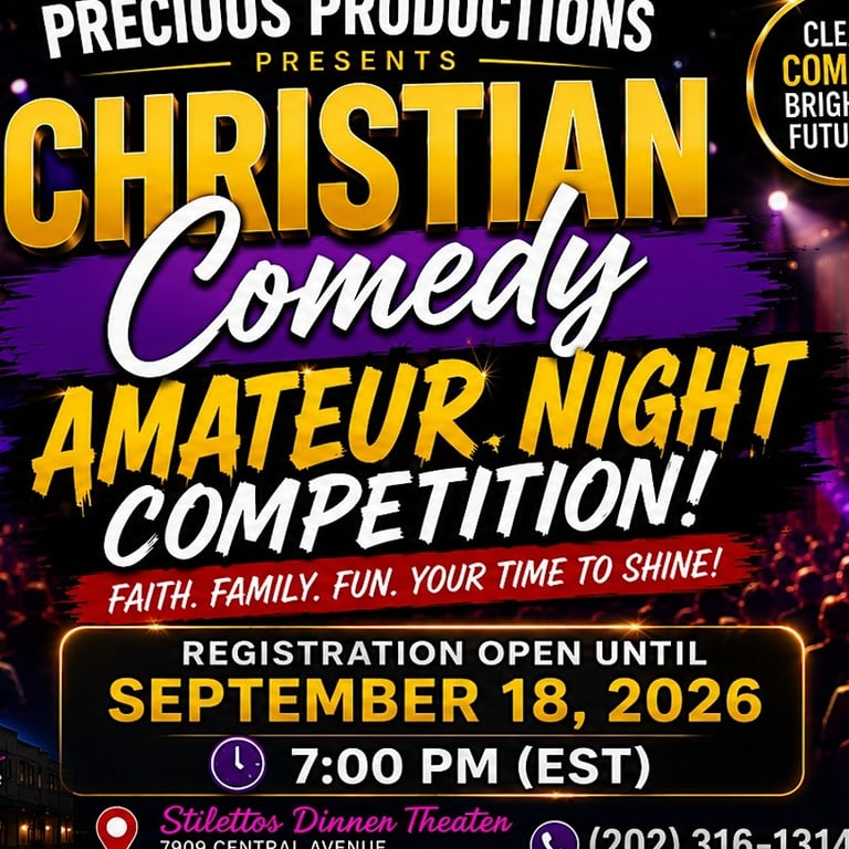 Precious Productions Christian Comedy Amateur Night Competition