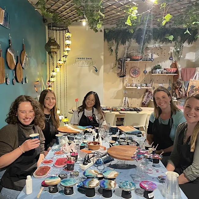 Resin Art Workshop in Dallas