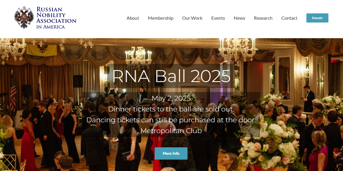 Russian Nobility Association in America -  industry in New York NY