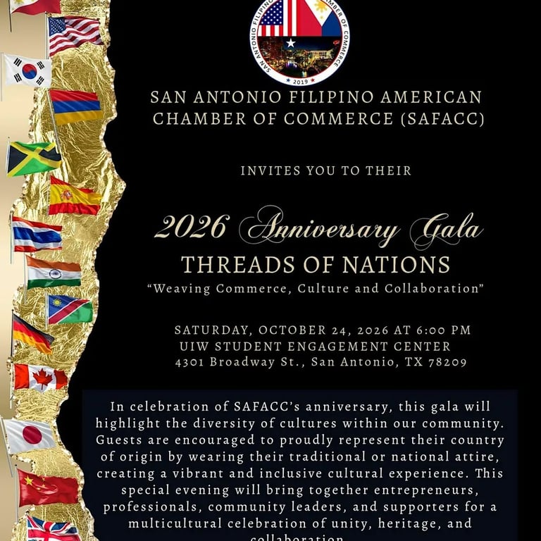 SAFACC Threads of Nations Gala 2026