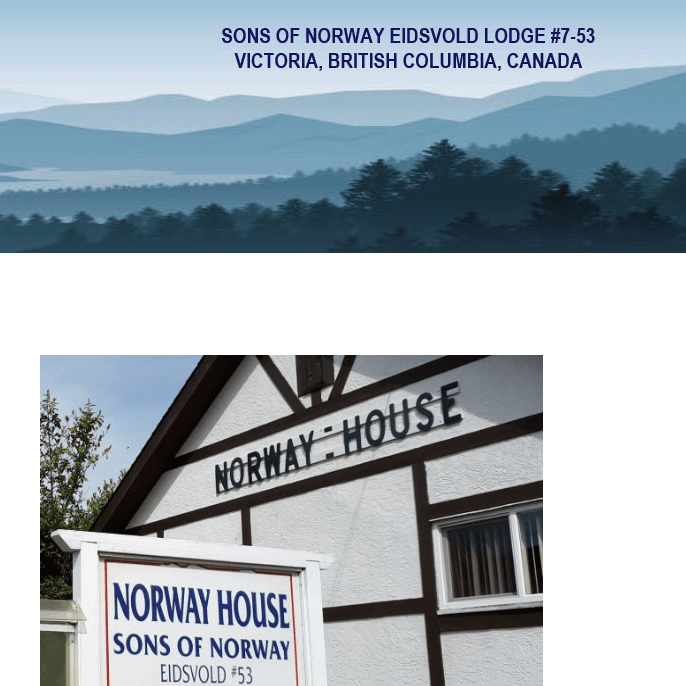 Sons of Norway Victoria - Norwegian category in Victoria BC