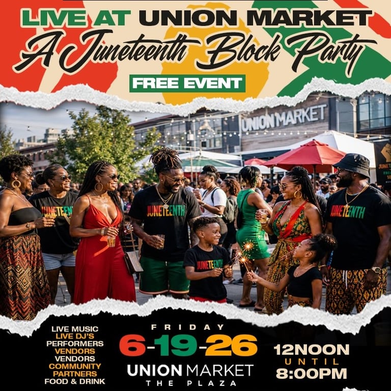 Soulversations Presents Live at Union Market-A Juneteenth BlockParty