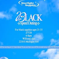Starlight Sapphic Presents: Black Speed Dating @ William's Inn