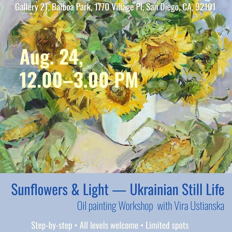 Sunflowers & Light — Ukrainian Still Life