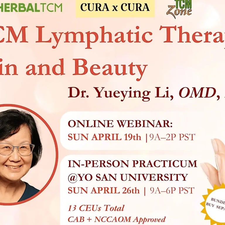 TCM Lymphatic Therapy: Skin & Beauty